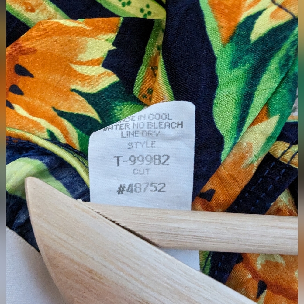 Vintage Sessa Sunflower Scoop Back One Piece Swimsuit - Picture 7 of 9
